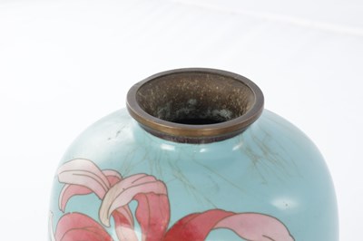 Lot 556 - A COLLECTION OF FIVE JAPANESE MEIJI PERIOD CLOISONNE VASES AND BOXES