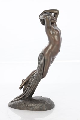 Lot 922 - JOSEPH MICHEL POLLET (1814-1870). A 19TH CENTURY FRENCH PATINATED FIGURAL BRONZE SCULPTURE