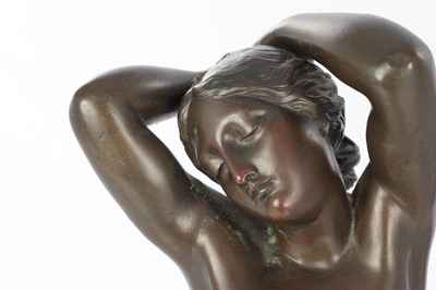 Lot 922 - JOSEPH MICHEL POLLET (1814-1870). A 19TH CENTURY FRENCH PATINATED FIGURAL BRONZE SCULPTURE
