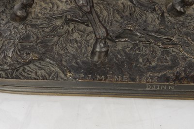 Lot 854 - AFTER P. J. MENE DATED 1846. A FINE 19TH CENTURY FRENCH BRONZE SCULPTURE OF A HORSE