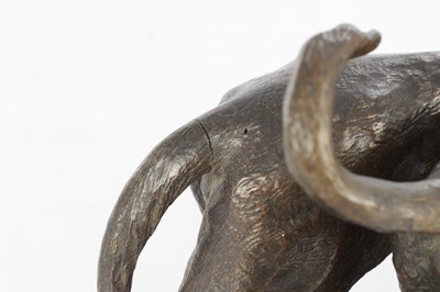 Lot 810 - CHRISTOPHE FRATIN (1801 - 1864). A 19TH CENTURY FRENCH PATINATED BRONZE SCULPTURE OF TWO HOUNDS