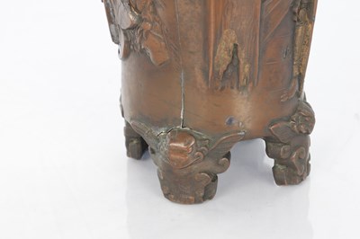 Lot 298 - A PAIR OF JAPANESE MEIJI PERIOD BRONZED VASES