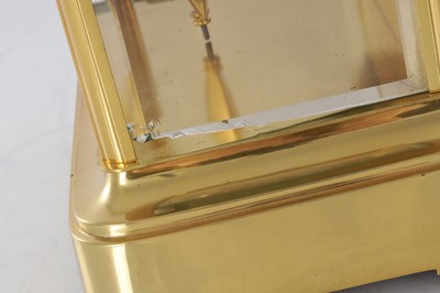 Lot 1541 - A LARGE LATE 19TH CENTURY FRENCH FOUR-GLASS MANTEL CLOCK WITH CALENDAR WORK AND MOONPHASE