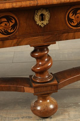 Lot 1643 - A WILLIAM AND MARY MARQUETRY AND BURR WALNUT CHEST ON STAND