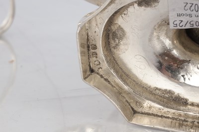 Lot 248 - A GOOD PAIR OF GEORGE III SILVER TWO HANDLED SAUCE BOATS