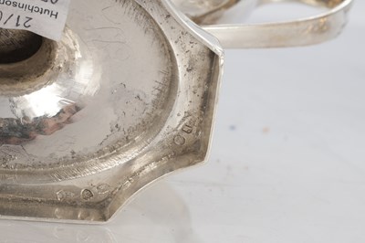 Lot 248 - A GOOD PAIR OF GEORGE III SILVER TWO HANDLED SAUCE BOATS