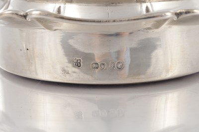 Lot 266 - A FINE 19TH CENTURY SILVER TEAPOT ON STAND OF LEAF SHAPED DESIGN