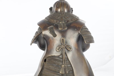 Lot 626 - A LARGE PAIR OF JAPANESE MEIJI PERIOD BRONZE FIGURES