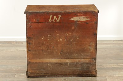 Lot 1631 - A GOOD QUEEN ANNE FIGURED WALNUT BACHELORS CHEST OF SMALL SIZE