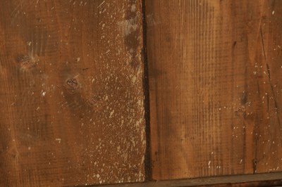 Lot 1588 - A GOOD LARGE-SIZED ITALIAN CARVED GILT WOOD HANGING MIRROR