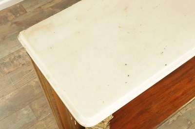 Lot 1705 - A FINE REGENCY GILT GESSO AND ROSEWOOD CONSOLE TABLE