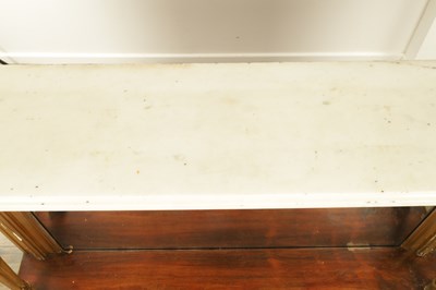 Lot 1705 - A FINE REGENCY GILT GESSO AND ROSEWOOD CONSOLE TABLE