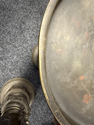 Lot 688 - A LARGE AND IMPRESSIVE PAIR OF JAPANESE MEIJI PERIOD BRONZE SECTIONAL VASES