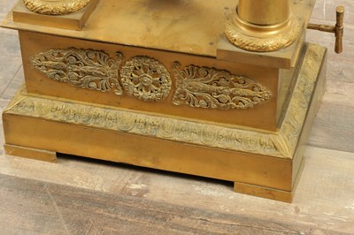 Lot 1433 - A LARGE EARLY 19TH CENTURY FRENCH MUSICAL ORMOLU PORTICO CLOCK