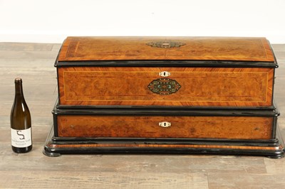 Lot 1048 - A LARGE 19TH CENTURY SWISS INTERCHANGEABLE MECHANICAL MUSIC BOX