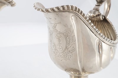 Lot 291 - A PAIR OF EARLY GEORGE III SILVER SAUCE BOATS