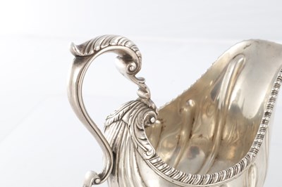 Lot 291 - A PAIR OF EARLY GEORGE III SILVER SAUCE BOATS