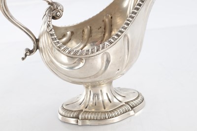 Lot 291 - A PAIR OF EARLY GEORGE III SILVER SAUCE BOATS