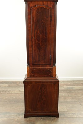Lot 1429 - MCFIRTH, STIRLING. A SCOTTISH FIGURED MAHOGANY REGULATOR LONGCASE CLOCK