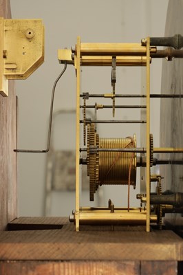 Lot 1429 - MCFIRTH, STIRLING. A SCOTTISH FIGURED MAHOGANY REGULATOR LONGCASE CLOCK