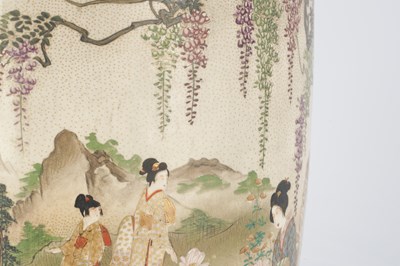 Lot 351 - A LARGE JAPANESE MEIJI PERIOD SATSUMA VASE