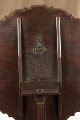 Lot 1626 - A FINE GEORGE III MAHOGANY CHIPPENDALE STYLE TILT-TOP TABLE