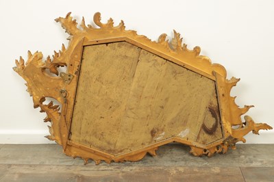 Lot 1606 - A GOOD PAIR OF 19TH CENTURY CARVED GILTWOOD HANGING MIRRORS