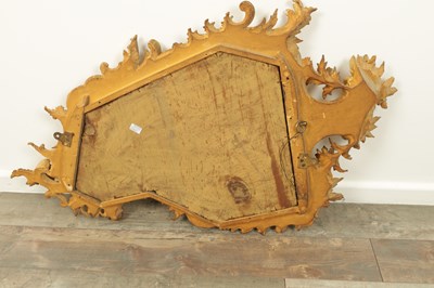 Lot 1606 - A GOOD PAIR OF 19TH CENTURY CARVED GILTWOOD HANGING MIRRORS