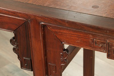 Lot 321 - A CHINESE HARDWOOD ALTER TABLE