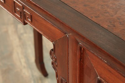 Lot 321 - A CHINESE HARDWOOD ALTER TABLE