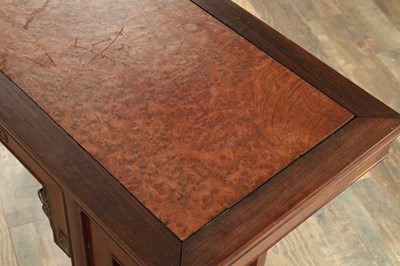 Lot 321 - A CHINESE HARDWOOD ALTER TABLE