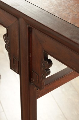 Lot 321 - A CHINESE HARDWOOD ALTER TABLE