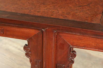 Lot 321 - A CHINESE HARDWOOD ALTER TABLE