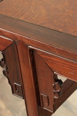 Lot 321 - A CHINESE HARDWOOD ALTER TABLE