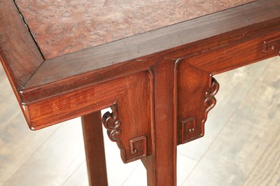 Lot 321 - A CHINESE HARDWOOD ALTER TABLE