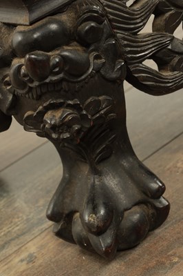Lot 429 - A GOOD 19TH CENTURY CHINESE CARVED HARDWOOD OPEN DISPLAY CABINET