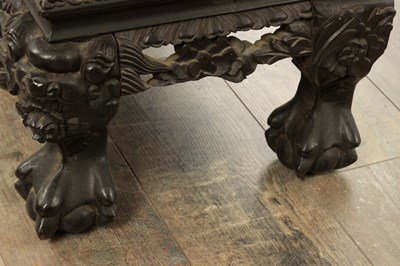 Lot 429 - A GOOD 19TH CENTURY CHINESE CARVED HARDWOOD OPEN DISPLAY CABINET