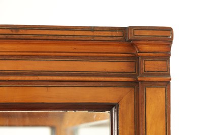Lot 1663 - A GOOD EARLY 19TH CENTURY SATINWOOD AND MAHOGANY INLAID DISPLAY CABINET IN THE MANNER OF JOHN HOWARD AND SON