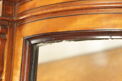Lot 1663 - A GOOD EARLY 19TH CENTURY SATINWOOD AND MAHOGANY INLAID DISPLAY CABINET IN THE MANNER OF JOHN HOWARD AND SON