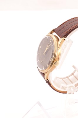 Lot 1293 - A GENTLEMAN’S 1950’S 9CT GOLD “TROPICAL DIAL” OMEGA WRIST WATCH