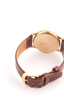 Lot 1293 - A GENTLEMAN’S 1950’S 9CT GOLD “TROPICAL DIAL” OMEGA WRIST WATCH