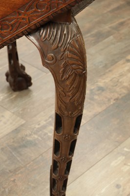 Lot 1604 - AN UNUSUAL 19TH CENTURY INLAID MAHOGANY IRISH ENVELOPE TABLE