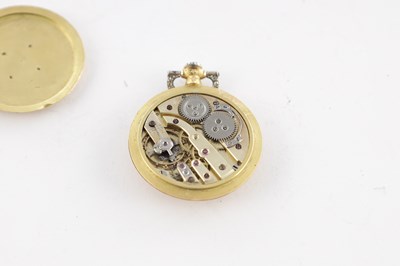 Lot 1270 - BREGUET. A LADIES 18CT GOLD, PLATINUM AND DIAMOND FOB WATCH