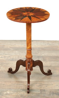 Lot 1642 - A 19TH CENTURY SPECIMEN WOOD OCCASIONAL TABLE