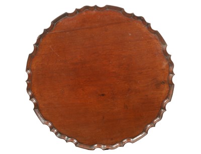 Lot 1717 - A LARGE GEORGE III MAHOGANY CIRCULAR TRAY