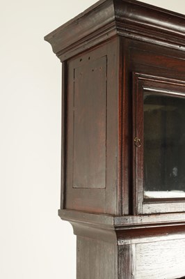 Lot 1484 - A LATE 17TH CENTURY OAK LANTERN CLOCK CASE