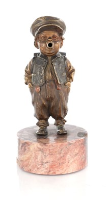 Lot 861 - AN EARLY 20TH CENTURY FRANZ BERGMANN NAM GREB VIENNA COLD PAINTED BRONZE FIGURE