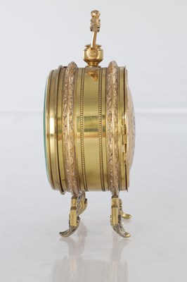 Lot 1388 - A LATE 19TH CENTURY DESK CLOCK AND BAROMETER SET