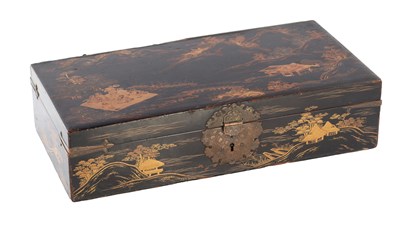 Lot 433 - AN 18TH CENTURY JAPANESE LACQUERED BOX