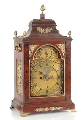 Lot 1403 - JOHN TAYLOR, LONDON. A GEORGE III EIGHT-DAY MAHOGANY VERGE BRACKET CLOCK